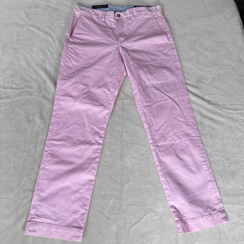 Polo Ralph Lauren Men’s Pink Chino Pants Stretch Straight Fit NWT - Picture 8 of 8